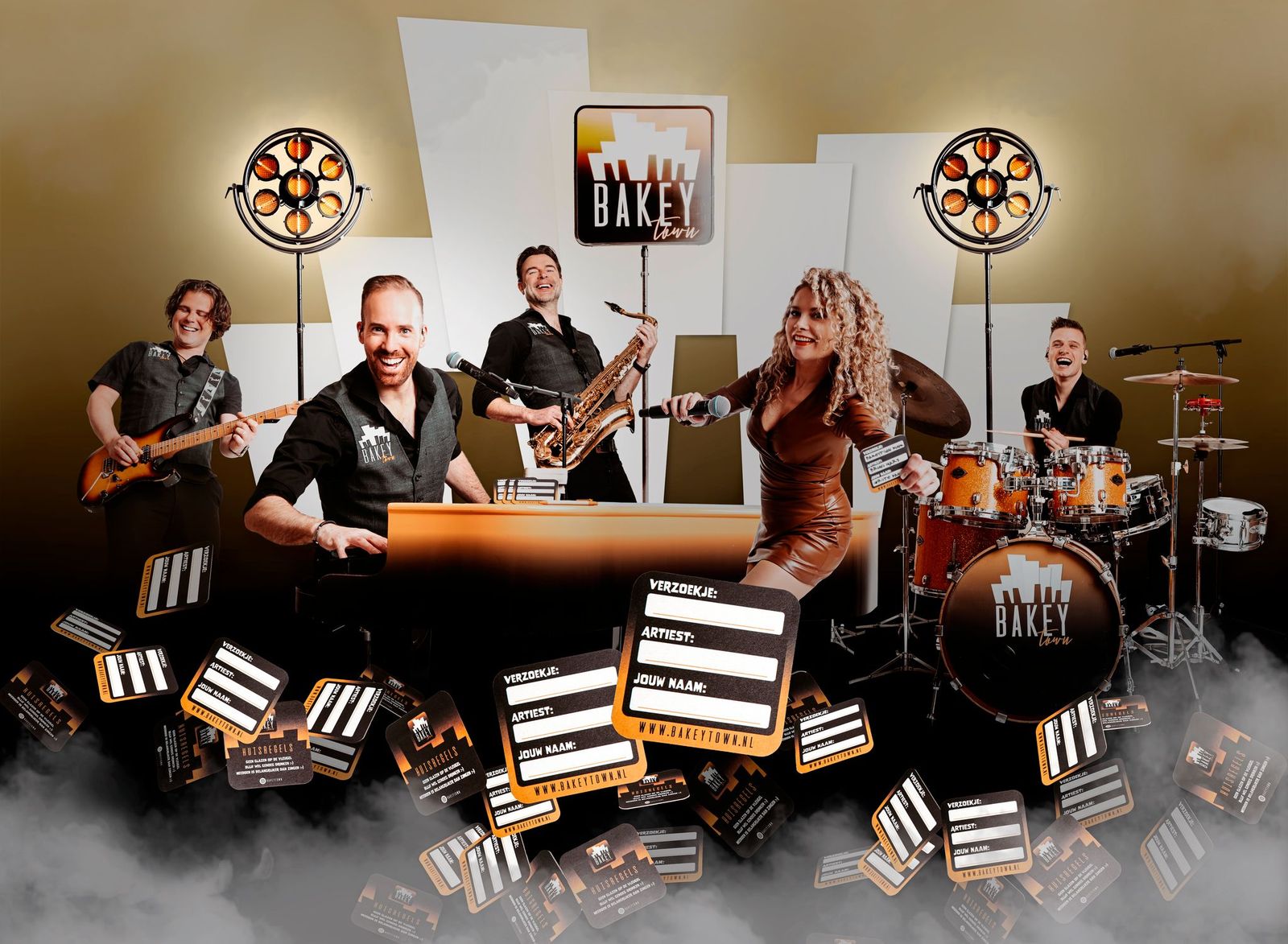 Bakey Town, feestband boeken, coverband boeken