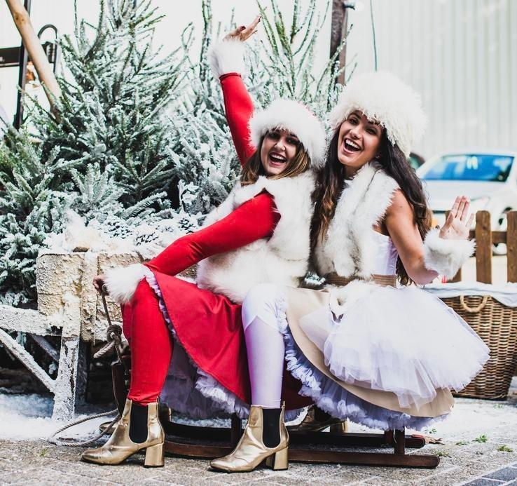 Kerstmeisjes, kerstborrel, kerstfeest, kerstact